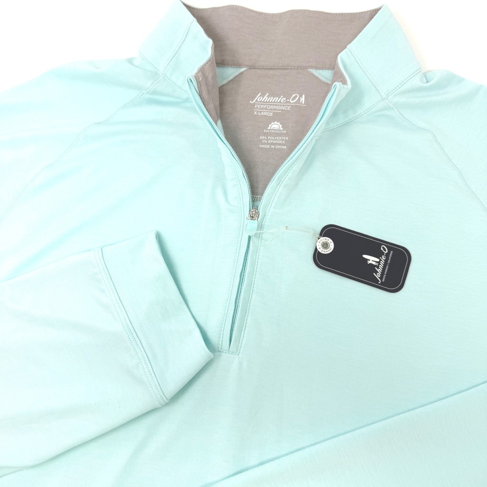 Johnnie-O Performance Freeborne Quarter Zip Pullover Sardinia Blue Mens XL NEW